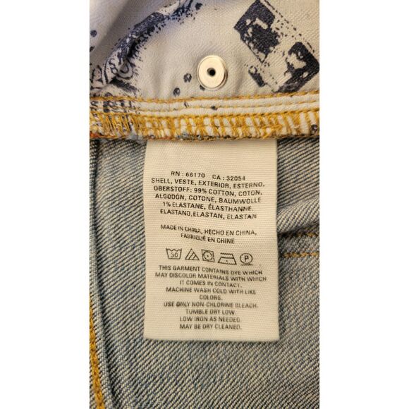 Pilcro + The Letterpress Relaxed Straight Red Stripe Button Fly Jeans - Picture 5 of 5